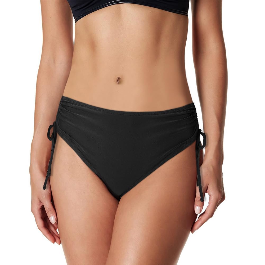 Flintronic Braguita de Bikini con Cordón Ajustable para Mujer, Pantalones de Natación de Cintura Baja