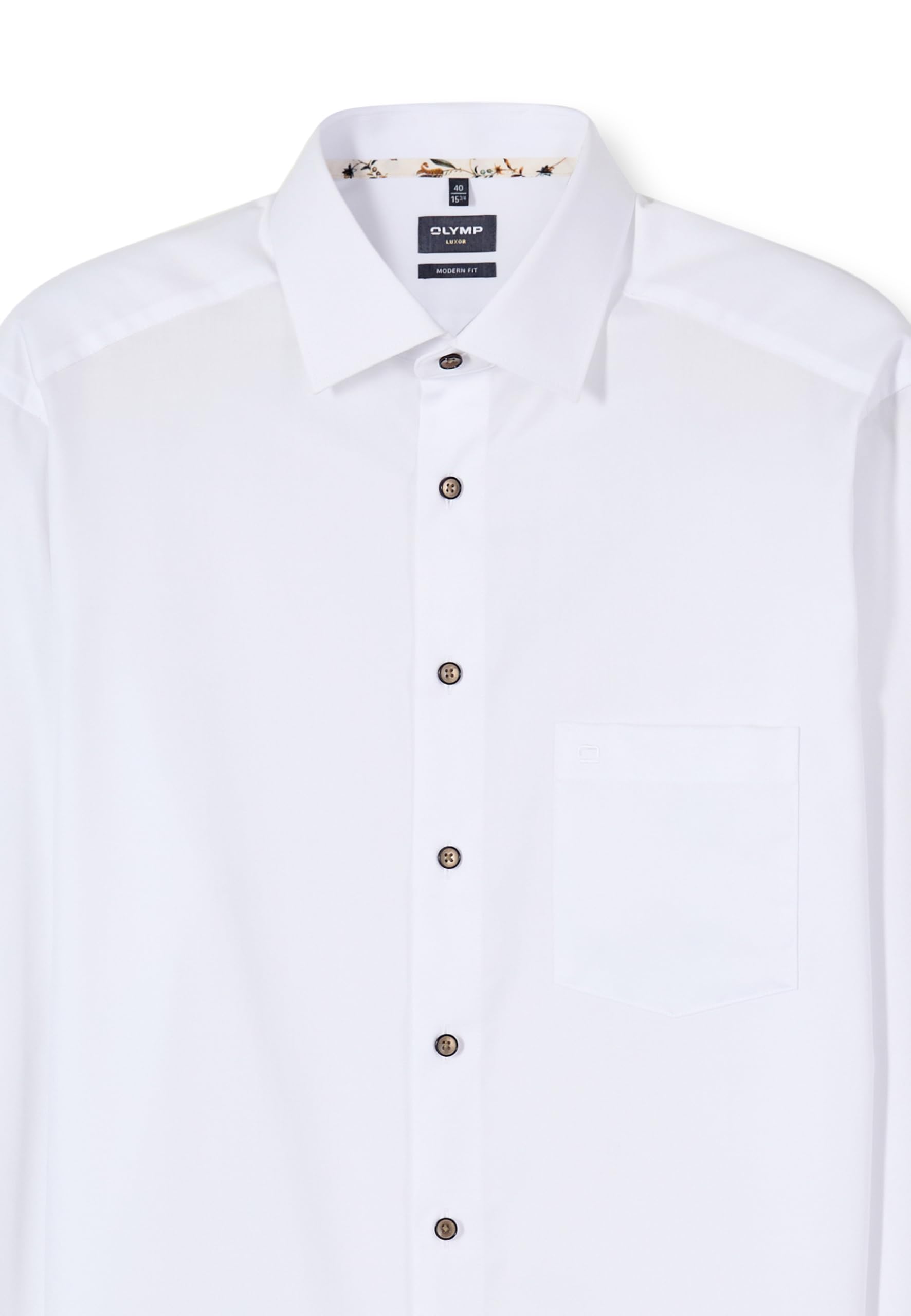 OLYMP Herren Oberhemd Langarm 123584,Twill,Modern Fit 20,New Kent