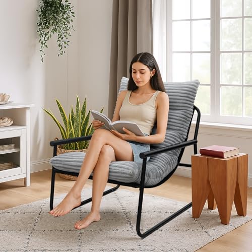 Sillón Accent Plegable Gris miniatura 6