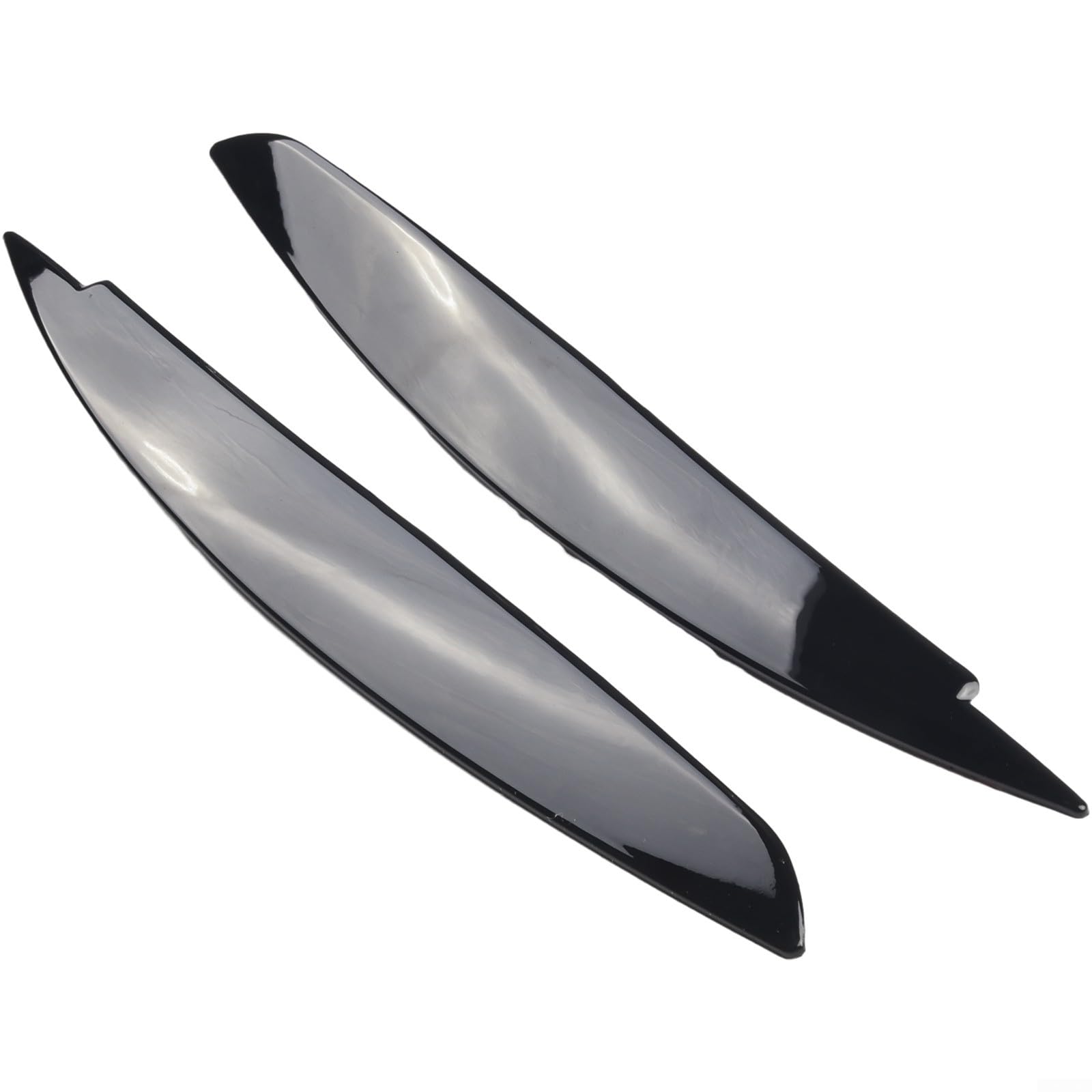 2 piezas Cejas para BMW Serie 1 E87 E88 E81 E82 2008-2013 faro delantero cejas párpado cubierta cubierta cubierta adhesivo coche accesorios pestañas negro
