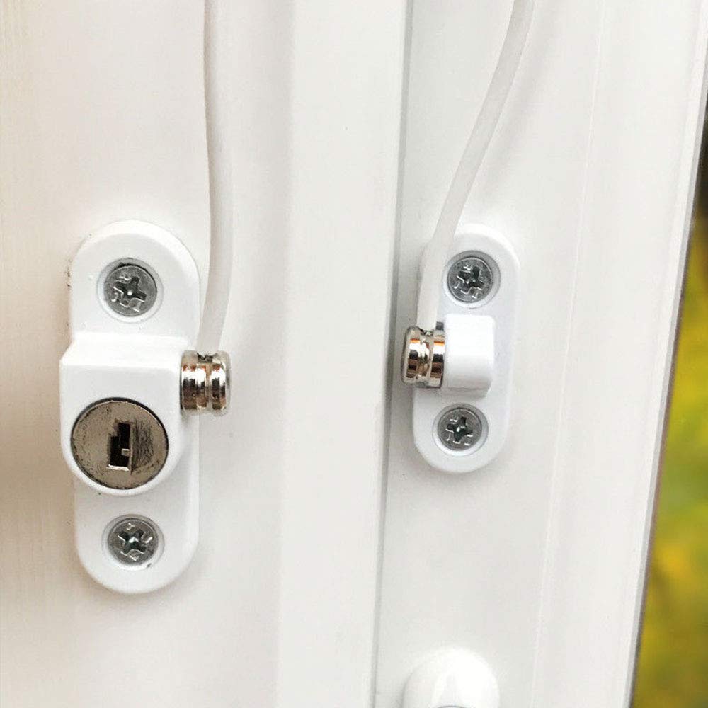 Serrure Fenêtre, TANiCE 8PCS Verrous Entrebâilleurs De Fenêtre Porte Avec Vis AutoForeuse Et