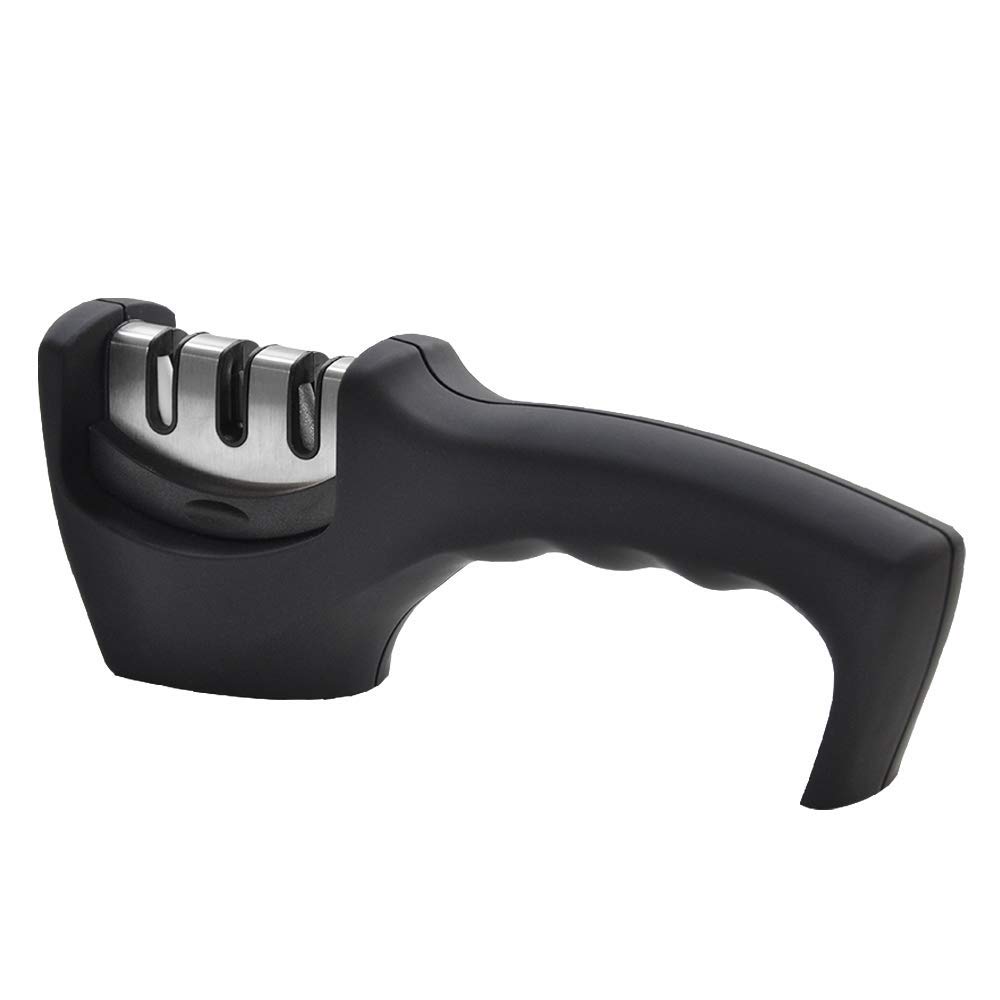 FLYNGO Manual Knife Sharpener Tool for Knife (Black)
