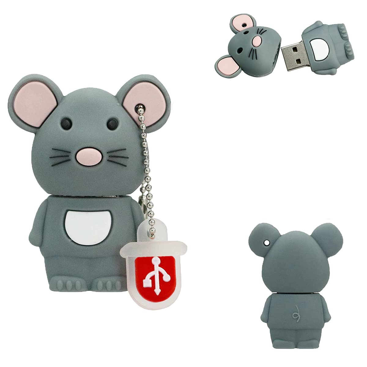 Novelty Pen Drive - Mouse USB Drive - Cool Thumbdrive - Fun USB Storage (Mouse)