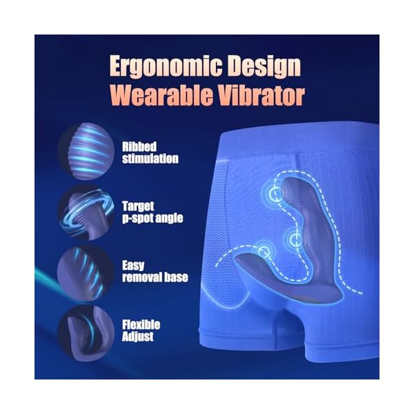 Anal Vibrator Prostata Stimulation mit Fernbedienung, Erotisches Sex Spielzeug für die Männer Anal Dildo Analvibratoren Vibratorensets Analplug für Männer mit 9 Vibrations und Rotations, Sex Toys – Bild 6