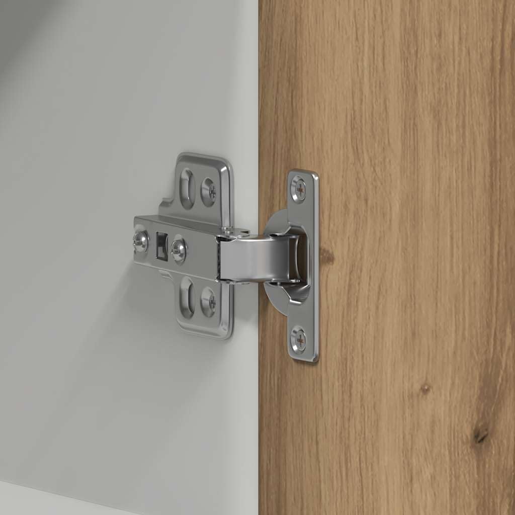 vidaXL Küchenwandschrank Lyon Artisan-Eiche 60x31x60 cm Holzwerkstoff, Wandschrank Küche, Küchenschrank, Wandschrank, Hängeschrank, Oberschrank