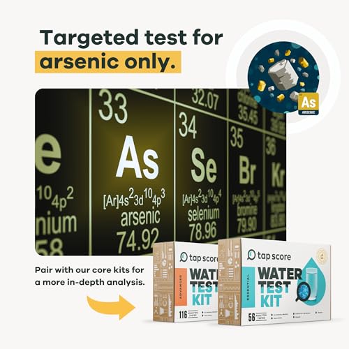 Image of Tap Score Total Arsenic in Water Test Kit | Specialized EPA Certified Drinking Water Labs | #1 Best Home Water Test 2021-24 NYT Wirecutter | 100% Unbiased