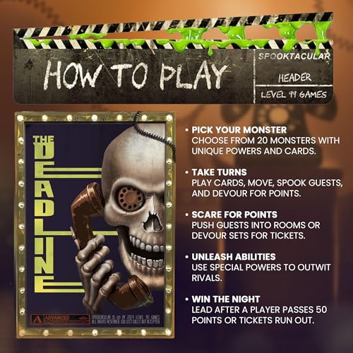 Spooktacular juego de mesa de terror para 1 a 5 jugadores miniatura 4