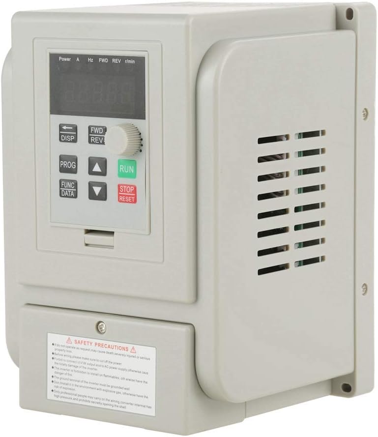 1.5KW VFD Drive Inverter, AC 220V Variable Frequency Drive Adjustable-Frequency Speed Controller for 3-phase Motor, Inverter Motor Drive