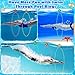 Cludoo Pool Diving Swim Thru Rings Toys for Kids High Stability No Assembly Required Pool Toy Swim Hoops Underwater Swim Thru Diving Ring Water Training Sports for Ages 4,5,6,7,8,9,10,11,12 Kids Teens