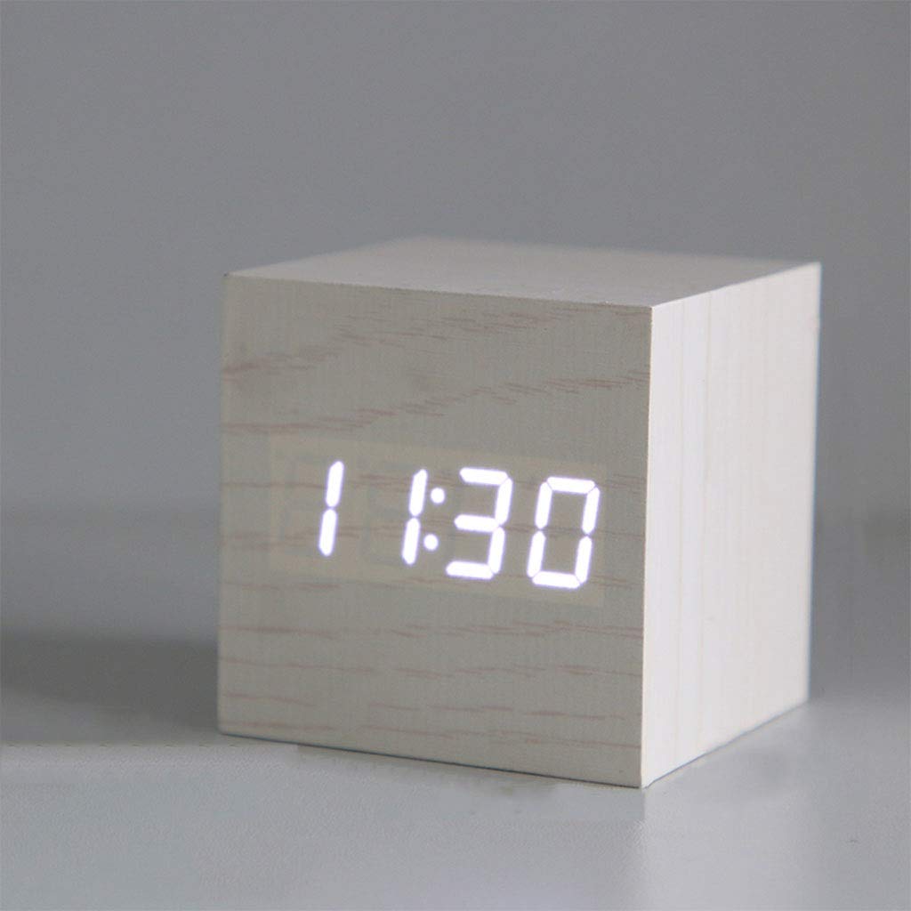 Reloj Mesa El estilo de reloj de alarma digital simple adecuado for el tiempo de viaje y el tiempo de trabajo del dormitorio se puede configurar fácilmente en el modo de fin de semana Reloj Sobremesa