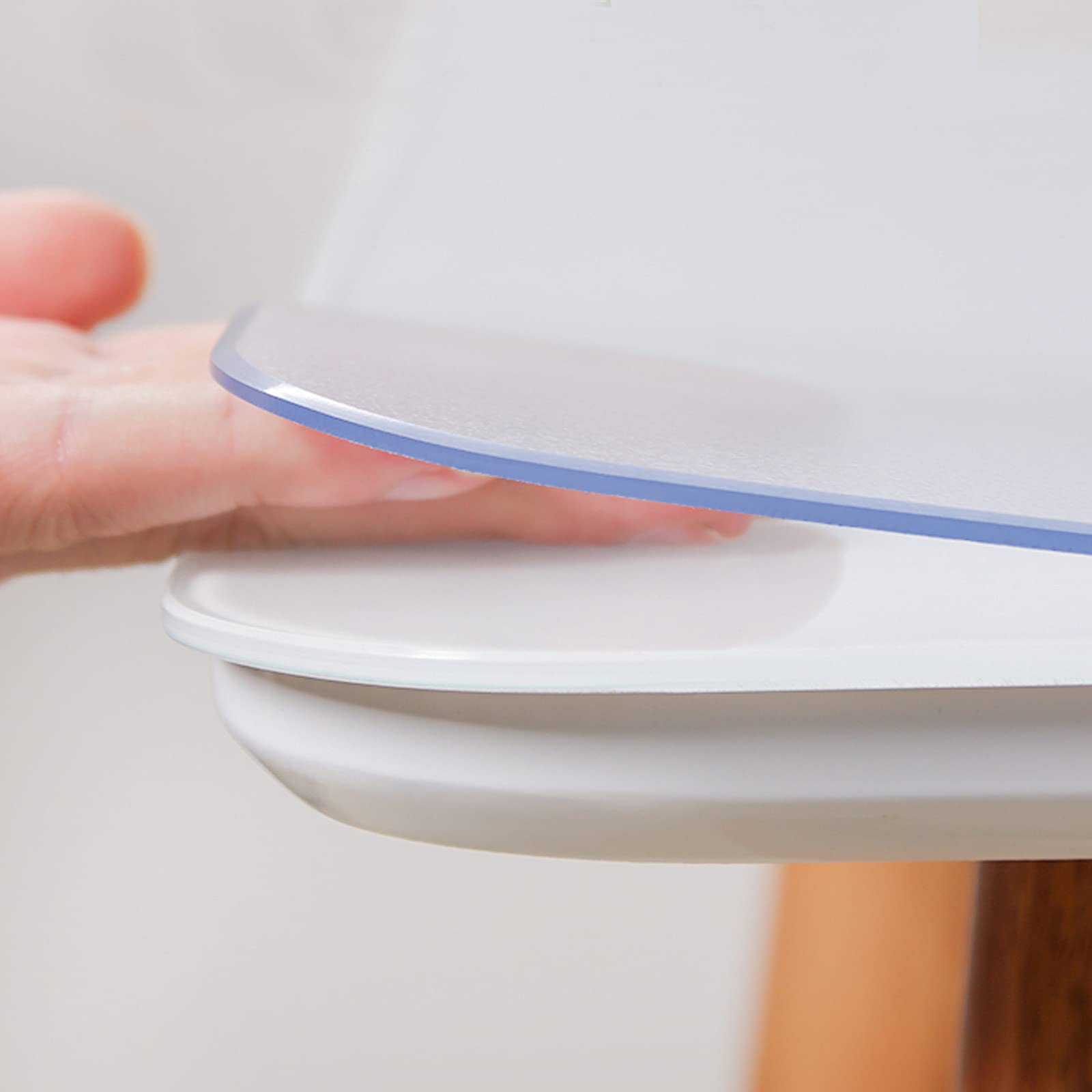 Clear Table Protector, Clear PVC Table Protector, 3mm Thick, Rectangular, Non-Slip Desk Pad, Multiple Sizes(60x120cm/24x47inch)