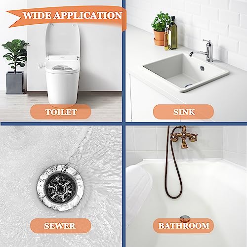 8 Pack 25inch Drain Snake Clog Remover, Drain Hair Remover, Sink Snake Drain Auger Cleaner Tool For Bath Tub, Toilet, Kitchen Sink, Sewer - Image 6