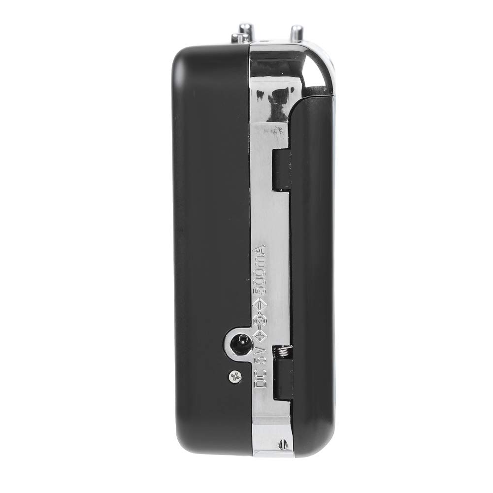 Goshyda Convertidor de Cassette a MP3, convertidor de Cinta de Cassette a MP3 portátil Unidad Flash USB Capture el Reproductor de música de Audio con Auriculares, Plug and Play