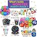 Monster Party Supplies, Monster Birthday Decorations - Monster balloons, paper plates, napkins, cups, cupcake & cake toppers, birthday banner, tattoos