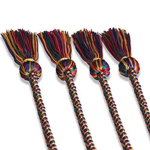 Image of Endea Graduation Double Honor Cord Three-Color (Rainbow)