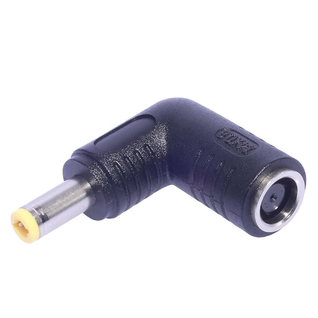 Elnwnnkc 90 Degree Laptop Power Adapter 7.4x5.0mm Female to 4.5x3.0mm/6.0x3.6mm/5.5x2.5mm/5.5x2.1mm Connector Power