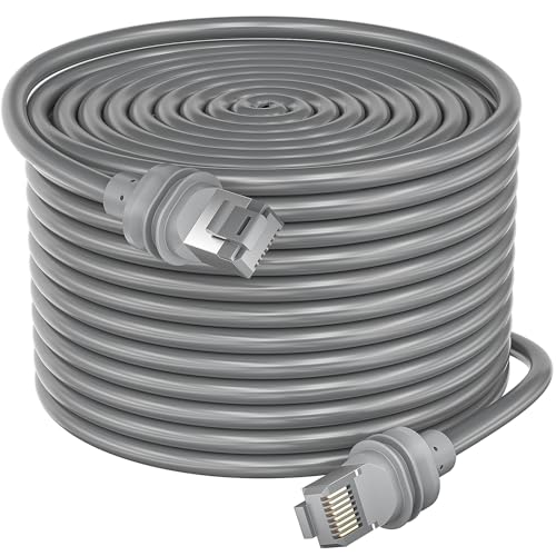 SMICEM Starlink Gen 3 Câble 50m, Prolongateur de câble Starlink étanche pour Starlink Standard Actuated Gen 3 / Satellite V3, Câble Ethernet Starlink de rechange Gen...