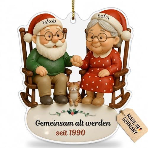 Customdo Personalisierte Christbaumkugel mit Name für Weihnachtsbaum...