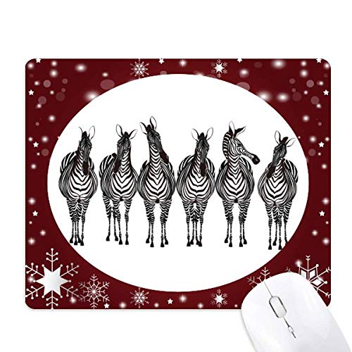 Tapis de souris Pinto animal pour réchauffer l'ambiance de bureau avec flocon de neige hiver
