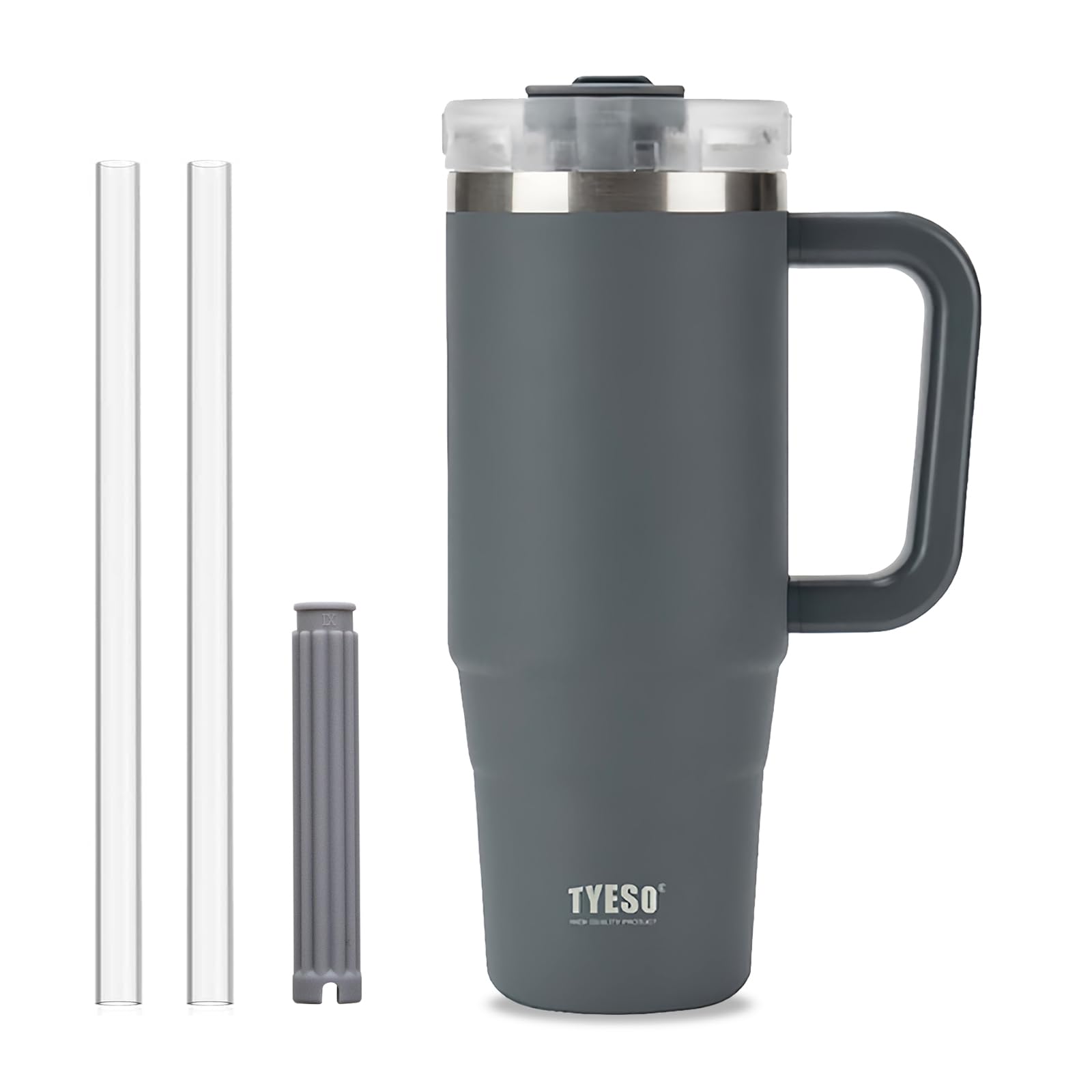 Klaraber Coffee Cup Travel Mug with Handle, 30oz Tumbler with Lockable Lid