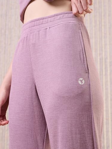 Image of TECHNOSPORT Women's Relaxed Fit Mid Rise Track Pant