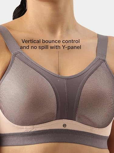 Image of Enamor Innovations Y-Panel Bounce Control, Agion Scent Protect, Women's Sports Bra - High-Impact, Padded, Wirefree, Full Coverage - SB25