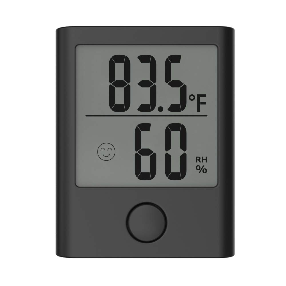 BALDR Digital Hygrometer Thermometer - Monitor Room Temperature Humidity with Thermometer and Hygrometer Humidity Sensor Indoor Thermometer for