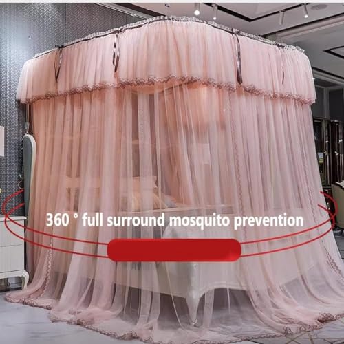 Moustiquaire de lit double verte pour une chambre style princesse - 3