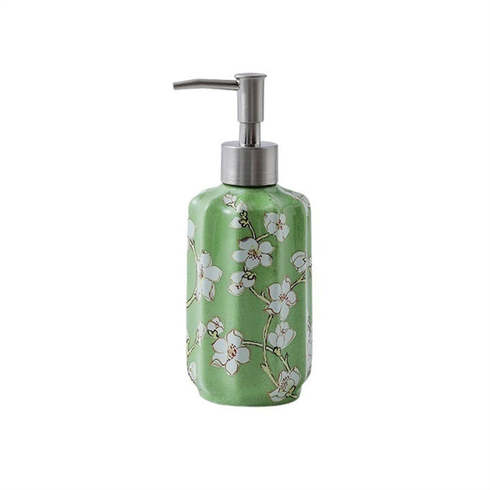 Dozownik mydła Łazienka Vintage Łazienka Butelka na żel pod prysznic 300 ml Ceramiczna butelka na balsam do łazienki Wielofunkcyjna dzielona butelka Ręczny dozownik z pom
