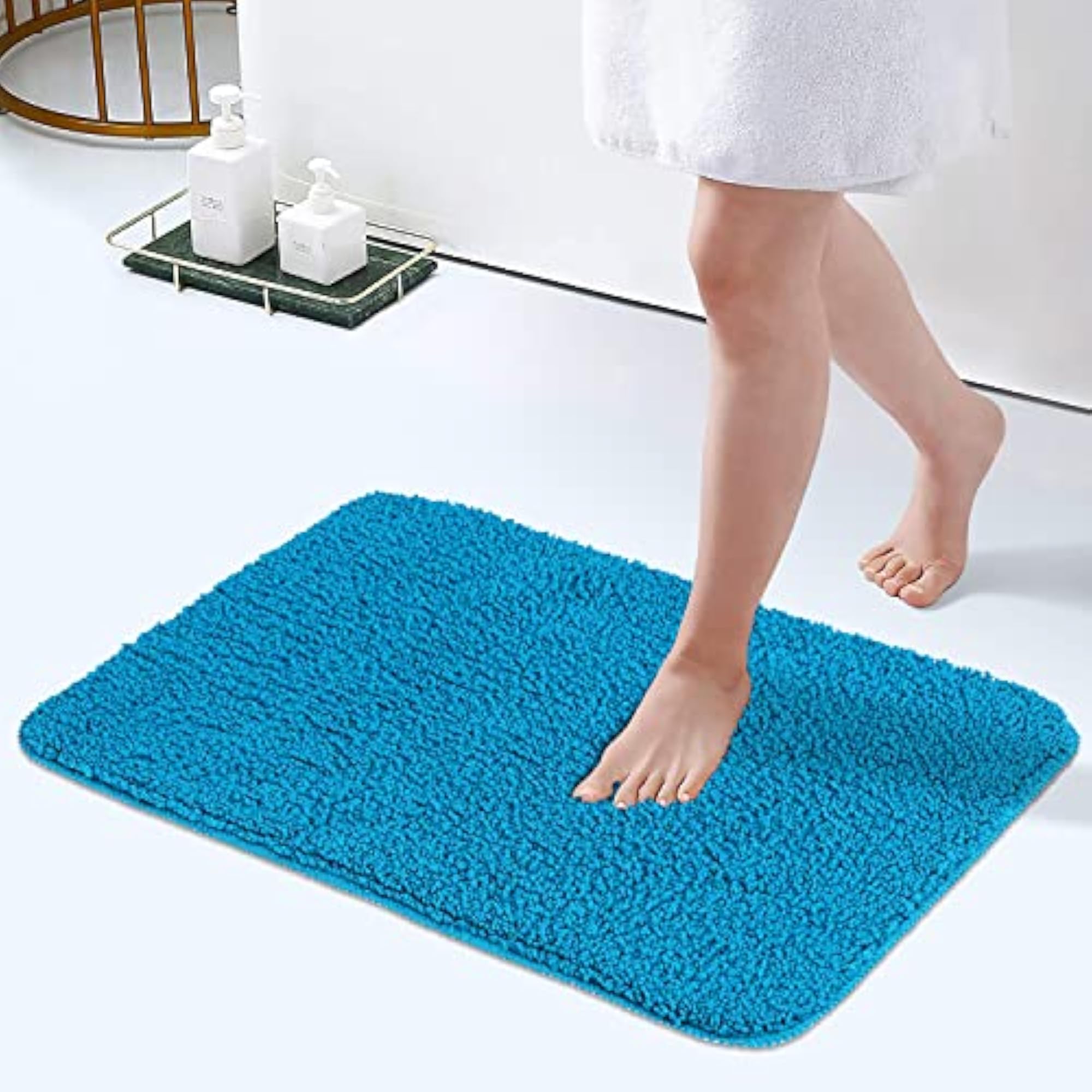 Super Absorbent Lightweight 100% Polyester Bath Mat