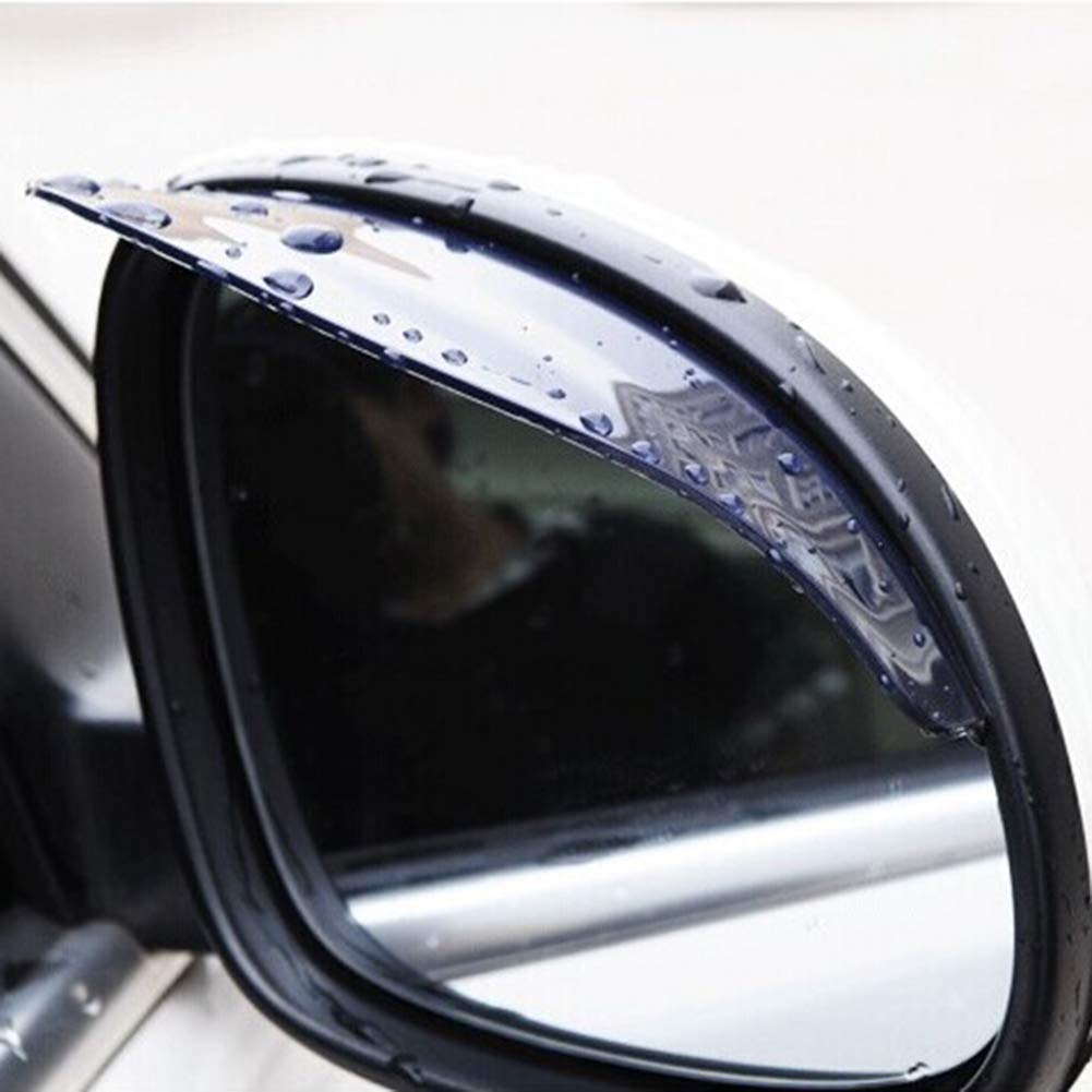 Acquista 2 pezzi specchietto retrovisore per auto, protezione antipioggia, visiera parasole in fibra di carbonio in Italia a partire da 3.16