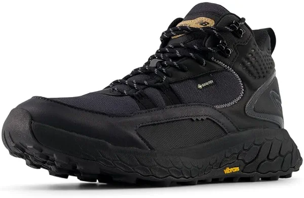 New Balance Men's Fresh Foam X Hierro Mid V1 Trail Running Shoe, Black/Castlerock/Phantom, 10.5