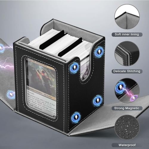 Image of ZLCA 4 PCS MTG Commander Deck Box, Holds 110+ Double Sleeved Cards