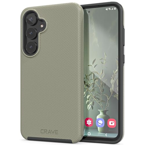 Image of Crave for Samsung Galaxy S24 FE Case, Shockproof Protection Dual Layer Case for Samsung Galaxy S24 FE (6.7 inch) - Sand