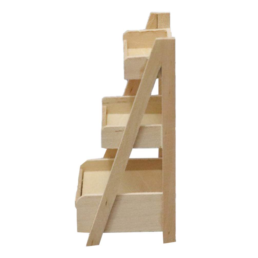 EXCEART Flower Stand Rack Miniature Wooden Storage Rack Three- Layer Wooden Plant Stand Flower Pot Holder Rack for Mini House Supplies (B093STDM37) Amazon Price History, Amazon Price Tracker