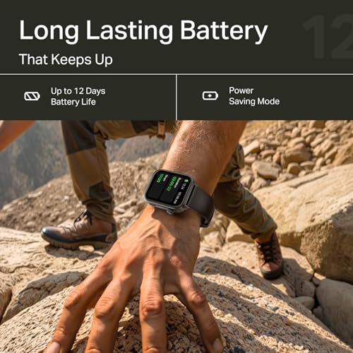 Image of boAt Storm Call 4 India's first Smartwatch with Type-C Charging,1.96 inch(4.97 cm) HD Display, Functional Crown, BT Calling, Sports Modes, Heart Rate, SpO2, Sleep & Stress Tracking, SOS,IP68(Active Black)