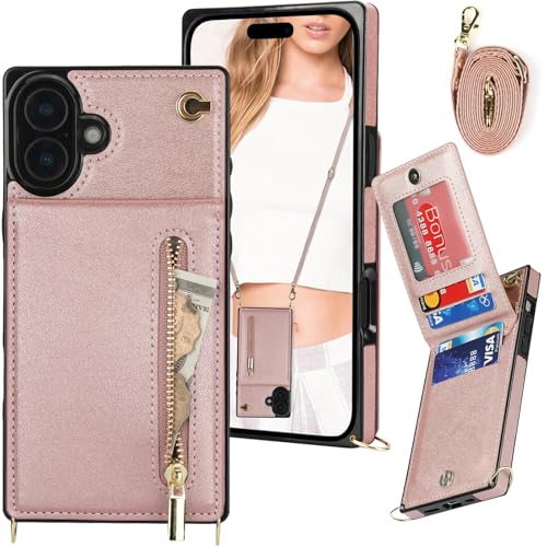 Ephoou NX{fB Wbp[ EHbgP[X iPhone 16 Plus 6.7C`p J[hz_[t [h p[X Jo[ [O\ȃV_[Xgbv] LbNX^h@\t Apple iPhone 16 Plusp