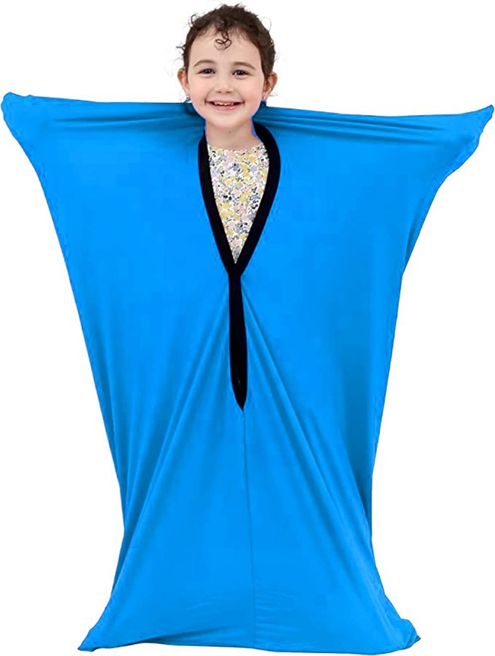 DELVOYE Sensory Sock Special Supplies with Sensory Need, Body Sock,Relaxing Sensory Fun Dynamic Movement Socks Full Body Wrap Provides Deep Pressure Input (Color : Dark Blue, Size : S-102 * 69 cm)