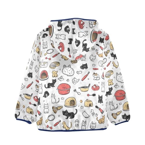 Pet Food Toy Girls Fleece Jacket Girls Fall Jacket Boys Coats Zip Up Hoodie Children Sherpa Warm Outerwear 2-10T2