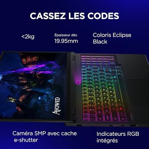 Lenovo Legion Pro 5 15IRX10 83LY 15.1 Core i7 I7 13650HX RAM SSD AZERTY - vue 7