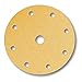Produktbild Mirka Gold Universal-Schleifpapier Ø 150mm Klett 9-Loch, Korn P120, 100 Stk / Zum Schleifen von Gips, Spachtel, Spanplatten, Holz, Lack