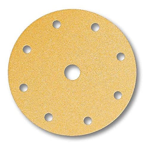 Papier abrasif universel Mirka Gold Ø 150mm grain P120 pour bois et plâtre