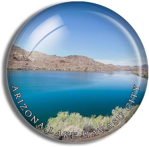 Crystal - Imanes para nevera, diseño de Lake Havasu City Arizona, diseño de recuerdo de viaje de Estados Unidos, para regalo, decoración del hogar,