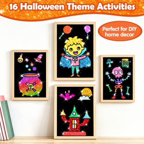 FUNNYB&G Halloween Foil Art Craft Kit for Kids, Halloween Toy Gift for Kids - image 9