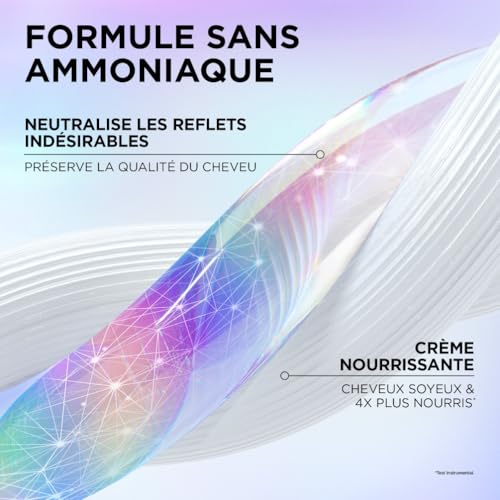 Coloration Permanente Blond Cendré 01 Soin Patine Post décoloration Neutralisation Longue Durée Préférence 'oreal Paris La Boite - vue 6