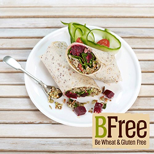 Bfree Gluten Free Tortilla Wrap 8\" Quinoa & Chia Seed With Teff & Flaxseeds Dairy Free (3 Pack), Wraps