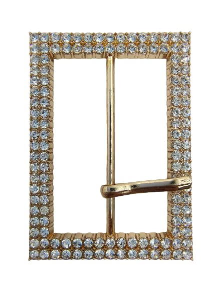 Graceful Design Gold Finish Diamond Buckle For Women