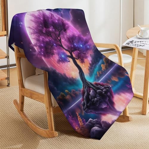 Couverture Polaire pour Canape Tapis Douillet Flannel Plaid de Voyage Chaud