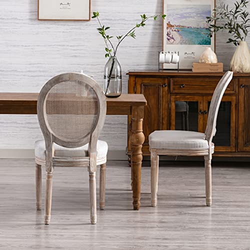 Guyou-Farmhouse-Dining-Chairs-Set-of-2-Upholstered-Dining-Room-Chairs-with-Round-Rattan-Back-French-Country-Accent-Chair-Side-Chairs-with-Distressed-Wood-Frame-for-Kitchen-Living-Room-Beige 519+PdgzZGL