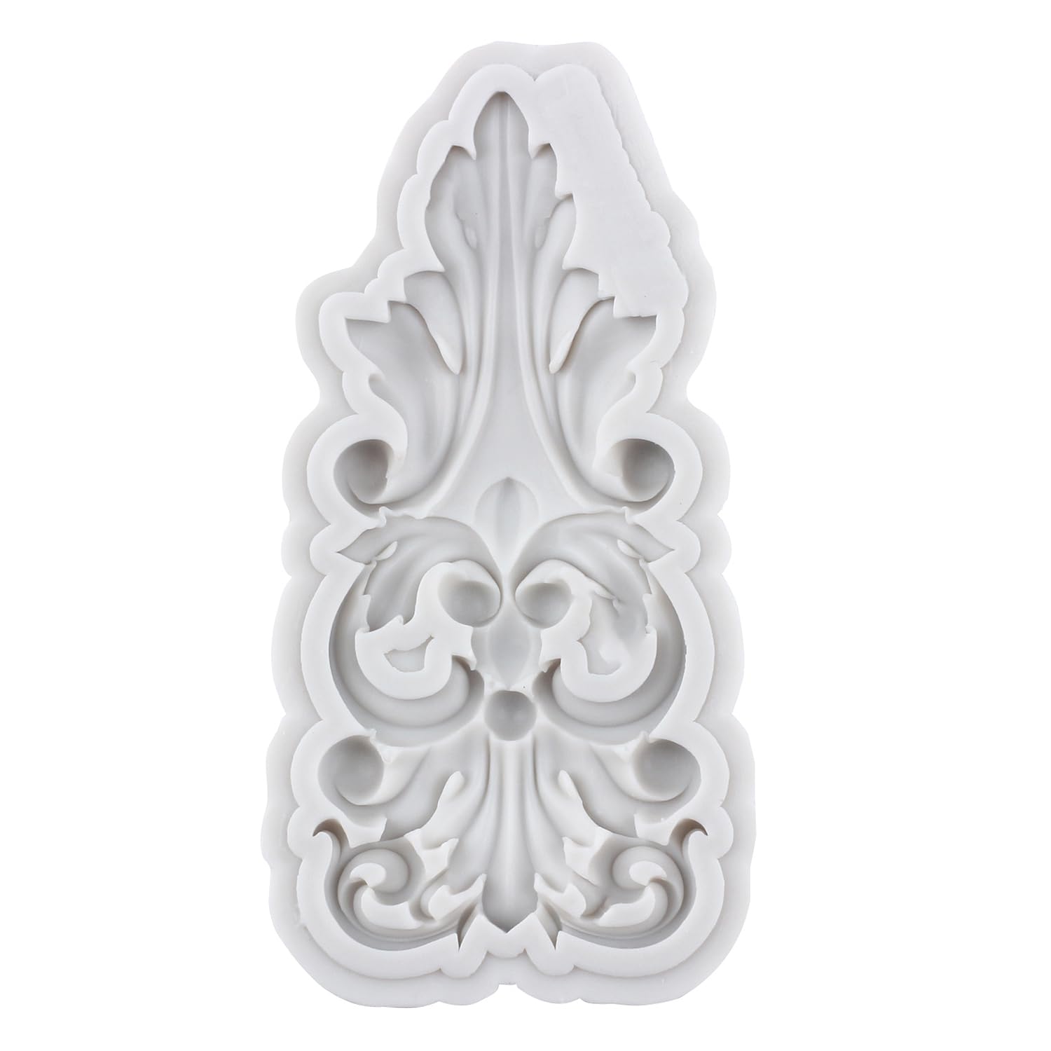 Lingzhi Moldes de silicona de estilo barroco para fondant, curlicues de encaje, alivio de flores, encaje, chocolate, para decoración de bordes de pasteles, decoración de cupcakes, caramelos, azúcar,